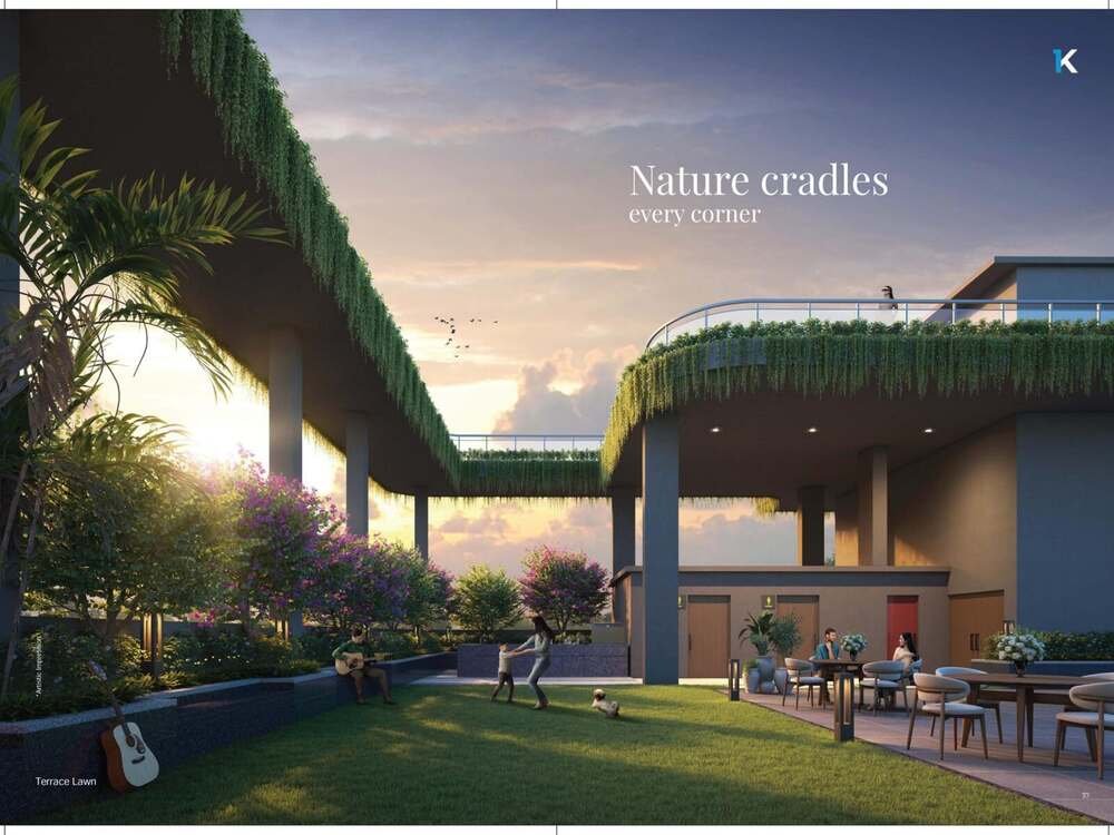 Terrace lawn lifestyle at EKAM